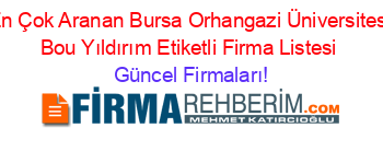 En+Çok+Aranan+Bursa+Orhangazi+Üniversitesi+Bou+Yıldırım+Etiketli+Firma+Listesi Güncel+Firmaları!