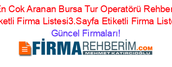 En+Cok+Aranan+Bursa+Tur+Operatörü+Rehberi+Etiketli+Firma+Listesi3.Sayfa+Etiketli+Firma+Listesi Güncel+Firmaları!