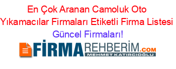 En+Çok+Aranan+Camoluk+Oto+Yıkamacılar+Firmaları+Etiketli+Firma+Listesi Güncel+Firmaları!