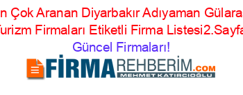En+Çok+Aranan+Diyarbakır+Adıyaman+Gülaras+Turizm+Firmaları+Etiketli+Firma+Listesi2.Sayfa Güncel+Firmaları!