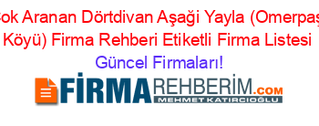 En+Cok+Aranan+Dörtdivan+Aşaği+Yayla+(Omerpaşalar+Köyü)+Firma+Rehberi+Etiketli+Firma+Listesi Güncel+Firmaları!