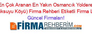 En+Çok+Aranan+En+Yakın+Osmancık+Yoldere+(Ovaciksuyu+Köyü)+Firma+Rehberi+Etiketli+Firma+Listesi Güncel+Firmaları!
