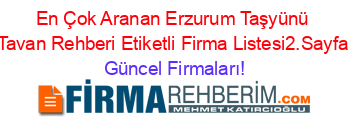 En+Çok+Aranan+Erzurum+Taşyünü+Tavan+Rehberi+Etiketli+Firma+Listesi2.Sayfa Güncel+Firmaları!