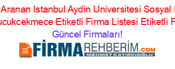 En+Çok+Aranan+Istanbul+Aydin+Universitesi+Sosyal+Bilimler+Enstitusu+Kucukcekmece+Etiketli+Firma+Listesi+Etiketli+Firma+Listesi Güncel+Firmaları!