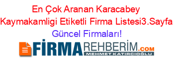 En+Çok+Aranan+Karacabey+Kaymakamligi+Etiketli+Firma+Listesi3.Sayfa Güncel+Firmaları!