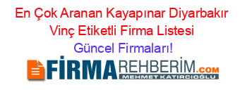 En+Çok+Aranan+Kayapınar+Diyarbakır+Vinç+Etiketli+Firma+Listesi Güncel+Firmaları!