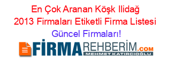 En+Çok+Aranan+Köşk+Ilidağ+2013+Firmaları+Etiketli+Firma+Listesi Güncel+Firmaları!