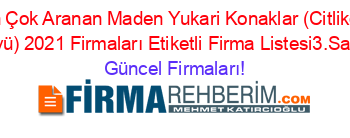 En+Çok+Aranan+Maden+Yukari+Konaklar+(Citliköy+Köyü)+2021+Firmaları+Etiketli+Firma+Listesi3.Sayfa Güncel+Firmaları!