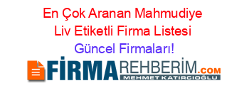 En+Çok+Aranan+Mahmudiye+Liv+Etiketli+Firma+Listesi Güncel+Firmaları!