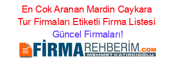 En+Cok+Aranan+Mardin+Caykara+Tur+Firmaları+Etiketli+Firma+Listesi Güncel+Firmaları!