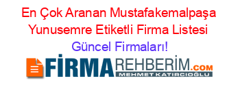 En+Çok+Aranan+Mustafakemalpaşa+Yunusemre+Etiketli+Firma+Listesi Güncel+Firmaları!