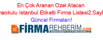 En+Çok+Aranan+Ozel+Atacan+Anaokulu+Istanbul+Etiketli+Firma+Listesi2.Sayfa Güncel+Firmaları!