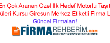 En+Çok+Aranan+Ozel+Ilk+Hedef+Motorlu+Taşıt+Sürücüleri+Kursu+Giresun+Merkez+Etiketli+Firma+Listesi Güncel+Firmaları!