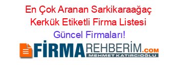 En+Çok+Aranan+Sarkikaraağaç+Kerkük+Etiketli+Firma+Listesi Güncel+Firmaları!