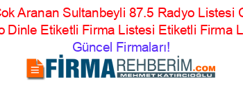 En+Cok+Aranan+Sultanbeyli+87.5+Radyo+Listesi+Canlı+Radyo+Dinle+Etiketli+Firma+Listesi+Etiketli+Firma+Listesi Güncel+Firmaları!