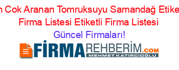 En+Cok+Aranan+Tomruksuyu+Samandağ+Etiketli+Firma+Listesi+Etiketli+Firma+Listesi Güncel+Firmaları!