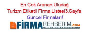 En+Çok+Aranan+Uludağ+Turizm+Etiketli+Firma+Listesi3.Sayfa Güncel+Firmaları!