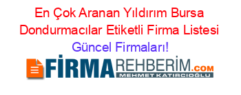 En+Çok+Aranan+Yıldırım+Bursa+Dondurmacılar+Etiketli+Firma+Listesi Güncel+Firmaları!