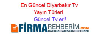 En+Güncel+Diyarbakır+Tv+Yayın+Türleri+ Güncel+Tvleri!