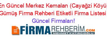 En+Güncel+Merkez+Kemalan+(Cayağzi+Köyü)+Gümüş+Firma+Rehberi+Etiketli+Firma+Listesi Güncel+Firmaları!