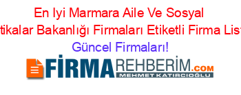 En+Iyi+Marmara+Aile+Ve+Sosyal+Politikalar+Bakanlığı+Firmaları+Etiketli+Firma+Listesi Güncel+Firmaları!