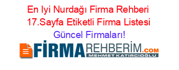 En+Iyi+Nurdağı+Firma+Rehberi+17.Sayfa+Etiketli+Firma+Listesi Güncel+Firmaları!
