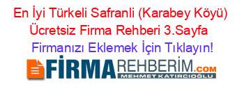 En+İyi+Türkeli+Safranli+(Karabey+Köyü)+Ücretsiz+Firma+Rehberi+3.Sayfa+ Firmanızı+Eklemek+İçin+Tıklayın!