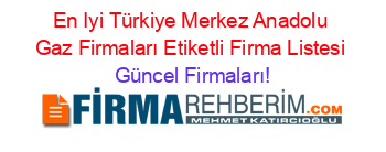 En+Iyi+Türkiye+Merkez+Anadolu+Gaz+Firmaları+Etiketli+Firma+Listesi Güncel+Firmaları!