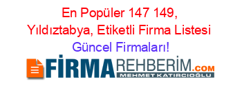 En+Popüler+147+149,+Yıldıztabya,+Etiketli+Firma+Listesi Güncel+Firmaları!
