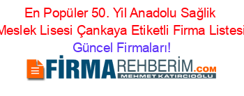 En+Popüler+50.+Yil+Anadolu+Sağlik+Meslek+Lisesi+Çankaya+Etiketli+Firma+Listesi Güncel+Firmaları!