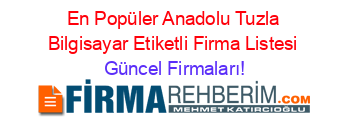En+Popüler+Anadolu+Tuzla+Bilgisayar+Etiketli+Firma+Listesi Güncel+Firmaları!