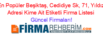 En+Popüler+Beşiktaş,+Cedidiye+Sk,+71,+Yıldız+Adresi+Kime+Ait+Etiketli+Firma+Listesi Güncel+Firmaları!