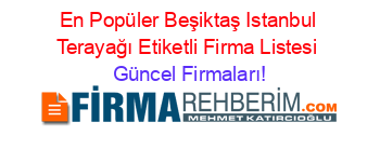 En+Popüler+Beşiktaş+Istanbul+Terayağı+Etiketli+Firma+Listesi Güncel+Firmaları!