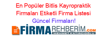 En+Popüler+Bitlis+Kayropraktik+Firmaları+Etiketli+Firma+Listesi Güncel+Firmaları!
