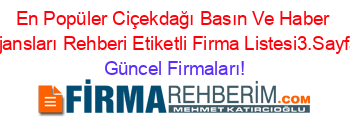 En+Popüler+Ciçekdağı+Basın+Ve+Haber+Ajansları+Rehberi+Etiketli+Firma+Listesi3.Sayfa Güncel+Firmaları!