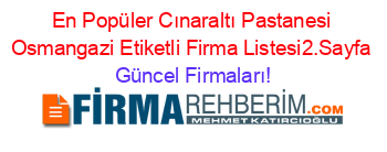 En+Popüler+Cınaraltı+Pastanesi+Osmangazi+Etiketli+Firma+Listesi2.Sayfa Güncel+Firmaları!
