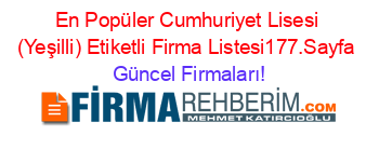 En+Popüler+Cumhuriyet+Lisesi+(Yeşilli)+Etiketli+Firma+Listesi177.Sayfa Güncel+Firmaları!