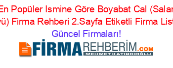 En+Popüler+Ismine+Göre+Boyabat+Cal+(Salar+Köyü)+Firma+Rehberi+2.Sayfa+Etiketli+Firma+Listesi Güncel+Firmaları!