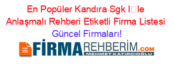 En+Popüler+Kandıra+Sgk+İle+Anlaşmalı+Rehberi+Etiketli+Firma+Listesi Güncel+Firmaları!