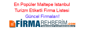 En+Popüler+Maltepe+Istanbul+Turizm+Etiketli+Firma+Listesi Güncel+Firmaları!