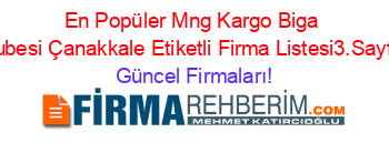 En+Popüler+Mng+Kargo+Biga+Şubesi+Çanakkale+Etiketli+Firma+Listesi3.Sayfa Güncel+Firmaları!