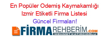En+Popüler+Odemiş+Kaymakamlığı+Izmir+Etiketli+Firma+Listesi Güncel+Firmaları!