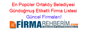 En+Popüler+Ortaköy+Belediyesi+Gündoğmuş+Etiketli+Firma+Listesi Güncel+Firmaları!