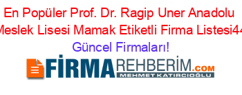 En+Popüler+Prof.+Dr.+Ragip+Uner+Anadolu+Saglik+Meslek+Lisesi+Mamak+Etiketli+Firma+Listesi44.Sayfa Güncel+Firmaları!