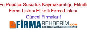 En+Popüler+Susurluk+Kaymakamlığı,+Etiketli+Firma+Listesi+Etiketli+Firma+Listesi Güncel+Firmaları!