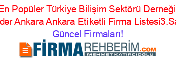 En+Popüler+Türkiye+Bilişim+Sektörü+Derneği+Tubider+Ankara+Ankara+Etiketli+Firma+Listesi3.Sayfa Güncel+Firmaları!