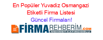 En+Popüler+Yuvadiz+Osmangazi+Etiketli+Firma+Listesi Güncel+Firmaları!