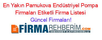 En+Yakın+Pamukova+Endüstriyel+Pompa+Firmaları+Etiketli+Firma+Listesi Güncel+Firmaları!