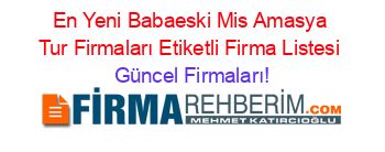 En+Yeni+Babaeski+Mis+Amasya+Tur+Firmaları+Etiketli+Firma+Listesi Güncel+Firmaları!
