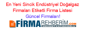 En+Yeni+Sincik+Endüstriyel+Doğalgaz+Firmaları+Etiketli+Firma+Listesi Güncel+Firmaları!